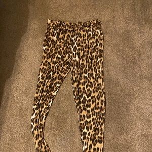 Animal print joggers